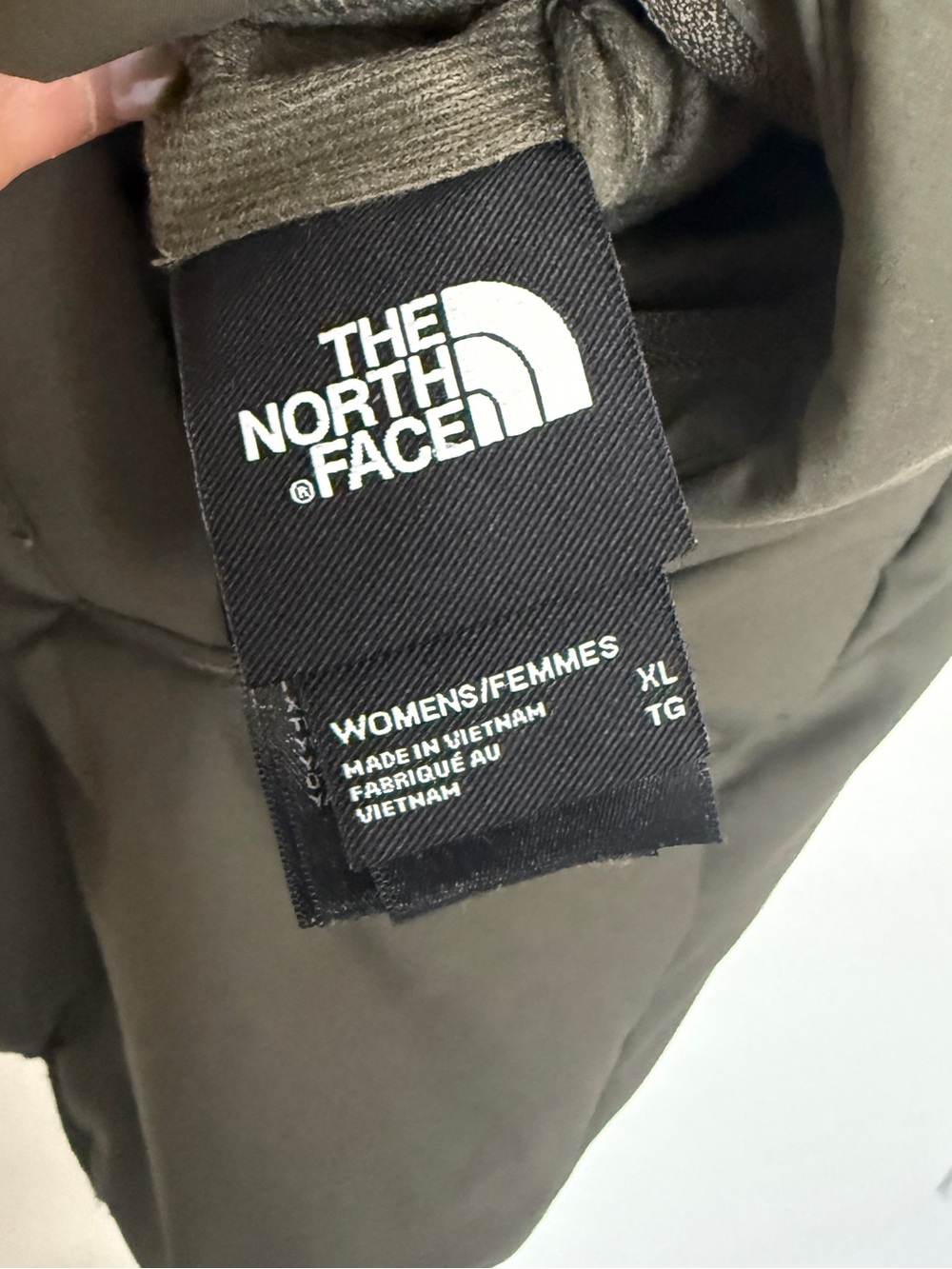The North Face Reversible Sherpa Puffer Vest Olive Green Teddy Fleece XL - Picture 5 of 10